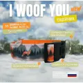 Ошейник I WOOF YOU для собак с принтом Рыжий хранитель леса на застежке фастекс ширина 40 мм