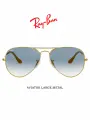 Солнцезащитные очки Ray-Ban, золотой, голубой