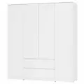 Шкаф для одежды и белья распашной Симпл ШК-13 4-х створчатый 160х51х190, белый