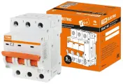 Автоматический выключатель ВА47-60 3Р 2А 6кА х-ка С, TDM SQ0223-0101 (1 шт.)