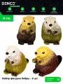 Игрушки резиновые фигурки тянучки Животные Бобры Антистресс / 2 шт.