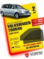 Каркасные шторки на магнитах для автомобиля Volkswagen Touran I (Фольксваген Туран 1) 2003-2010, автошторки на передние стекла, Cobra Tuning - 2 шт.