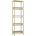 Стеллаж лофт интерьерный для книг BRICK, золотой, ЛДСП Робиния, 1960х600х300
