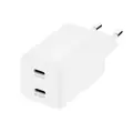 Сетевое зарядное устройство uBear Bridge USB-Cx2 65 Вт GaN с поддержкой протоколов быстрой зарядки