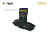 Колодка тормозная передняя CHEVROLET Laccetti (к-т) перед Zommer Z_96405129