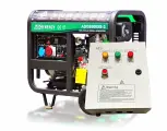 Дизельный генератор ADG9500XE-3 (9,3 кВА, 380В) с блоком АВР, трехфазный, с электрозапуском, бак 12,5 литров, автоматический регулятор напряжения