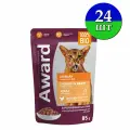 Влажный корм AWARD Urinary для профилактики мочекаменной болезни у взрослых кошек кусочки в соусе с курицей 85 г х 24 шт