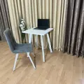 Письменный стол Ник Белый 60 * 60 см. Белые ножки