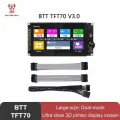 Сенсорный дисплей TFT70 v3.0.1, 7 дюймов, от производителя Bigtreetech. Монитор, экран для 3D принтера BTT TFT70 v3.0.1 с энкодером права.