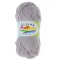 Пряжа Alpina SATI 10 шт. по 50 г 100% мерсеризованный хлопок 170 м №452 серо-розовый