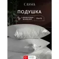 CASSIA Подушка для сна Бамбук Эко с молнией, стеганая, бамбуковое волокно, микроволокно Лебяжий пух, 70x70