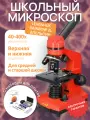 Микроскоп Levenhuk Rainbow 2L Апельсин, школьный, 400 крат, с набором для опытов