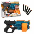 1toy Funmax M31 бластер механич, барабан на 18 выстрелов, в компл. 24 EVA снаряда.