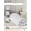 Полотенце махровое Узкая волна 100x150см, цвет белый D100142