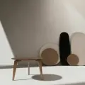 Журнальный столик круглый, Place it Home, цвет орех, диаметр 61см