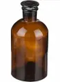 Склянка для реактивов узкогорлая с пришлифованной пробкой (темное стекло), 1000 мл