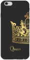 Силиконовый чехол на Apple iPhone 6s / 6 / Эпл Айфон 6 / 6с с рисунком True Queen Soft Touch черный