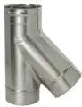 Тройник Дымок 45° х d115 мм без изоляции AISI 439