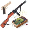 Набор оружия Партизанский командир c окрасом Детский деревянный пулемет ППШ и пистолет