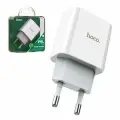 Сетевое зарядное устройство Hoco C76A Plus PD20W, выход Type-C, белый