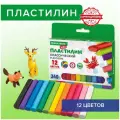 Пластилин классический BRAUBERG KIDS 12 цветов 240 г высшее качество, 12 шт