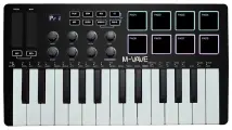 M-VAVE SMK-25 Black - беспроводная MIDI-клавиатура, контроллер, 25 клавиш, Bluetooth, портативная, для музыки и DAW, компактная, черная