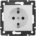 Розетка Legrand с заземлением Legrand Valena со шторками 16А 250В винтовые зажимы белый 694269
