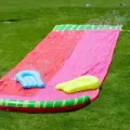 Горка водная дорожка детская Cute Watermelon надувная подушка для распыления воды 550*145cm