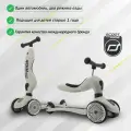 Детский трехколесный самокат с сиденьем Scoot&Ride HighwayKick 1 (Seat) (могучий титан)