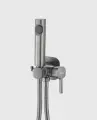Смеситель c гигиеническим душем для биде и унитаза, HAIBA HB5518-3, оружейная сталь