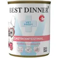 Влажный корм для собак Best Dinner Exclusive Gastro Intestinal при проблемах ЖКТ, с ягненком и сердцем - 340 г х 6 шт