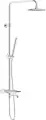 Душевая стойка Damixa Scandinavian Pure 936740000 с тропическим душем, со смесителем, с изливом, латунная, хром, рычаг сбоку с лейкой