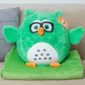 Мягкая игрушка Сова с пледом 28 см (зеленая) (DL402813002GN)