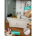 Льняной Хлебный клатч Esperto Lite M, хлебница, белорусский лён, контейнер для еды, подарок, цвет бежевый, (3,3 л.)