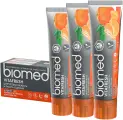 Натуральная комплексная антибактериальная зубная паста BIOMED VITAFRESH со вкусом мяты и цитруса, 100 г, 3 шт
