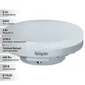 (8 шт.) Светодиодная лампочка Navigator, мощность 6 Вт, напряжение питания 220 В, цветовая температура 2700 К, теплый белый свет, цоколь GX53, таблетка, размер 74х28 мм