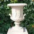 Вазон В-17. Композитный мрамор. Диаметр чаши внешний 31 см, диаметр чаши внутренний 19 см. Высота 45 см. Вес 16,5 кг.