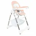 Стульчик для кормления складной на колесах Tommy Bon appetit коралловый
