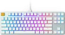 Клавиатура проводная Glorious GMMK TKL GLO-GMMK-TKL-BRN-W , механическая Gateron Brown, клавиш - 87, USB, белая