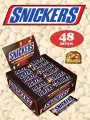 Шоколадные батончики Snickers с карамелью, арахисом и нугой, 48 шт по 50,5 г