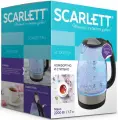 Чайник электрический Scarlett SC-EK27G91 1.7л. черный корпус: стекло/пластик (EK27G91)