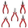 Набор мини-инструментов UGO LOKS, 5 шт: плоскогубцы, длинногубцы, бокорезы, длинногубцы изогнутые, тонкорезы