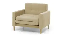 Кресло-кровать Уют Лайт Velutto 02 NEW 95x84x82 см, бежевый Велютто, выкатной Фиеста