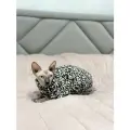 Флисовый жилет для кошек, леопард серый, М