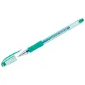 Ручка гелевая Crown Hi-Jell Needle Grip (0.5мм, зеленый, резиновая манжетка) 1шт. (HJR-500RNB)