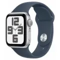 Умные часы Apple Watch Series SE Gen 2 2023 40 мм Aluminium Case GPS, Silver/Storm Blue Sport Band SM