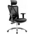 Кресло офисное компьютерное FALTO VIVA (2D поясничный упор, сетка, ткань, черный)