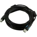 Кабель Vention USB 2.0 AM/BM - 5м. Черный (VAS-A16-B500)