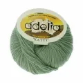 Пряжа ADELIA KATTY 100% шерсть 10 шт. х 50 г 150 м +- 10 м №13 св. зеленый