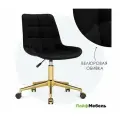Компьютерное кресло Лайфмебель Честер черный (california 999) / золото